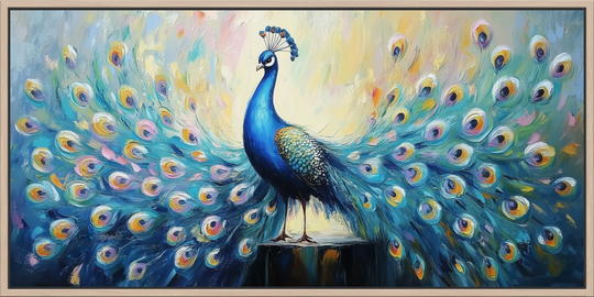 Blue and Teal Peacock