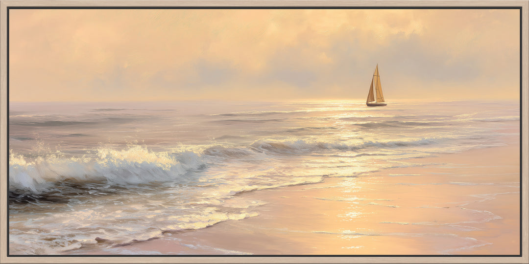 Sunset Sailboat Seascape