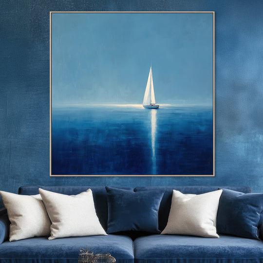 Blue Ocean Sailboat