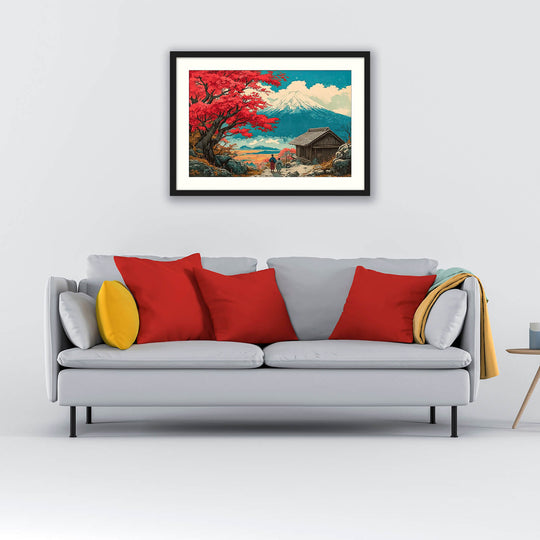 Japanese Mountain Scenery Art
