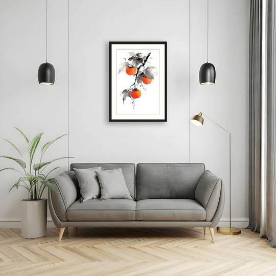 Persimmons on Branch
