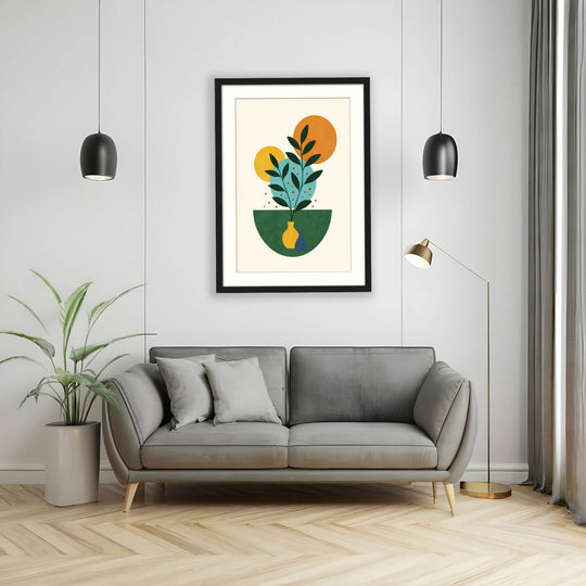 Abstract Plant Poster