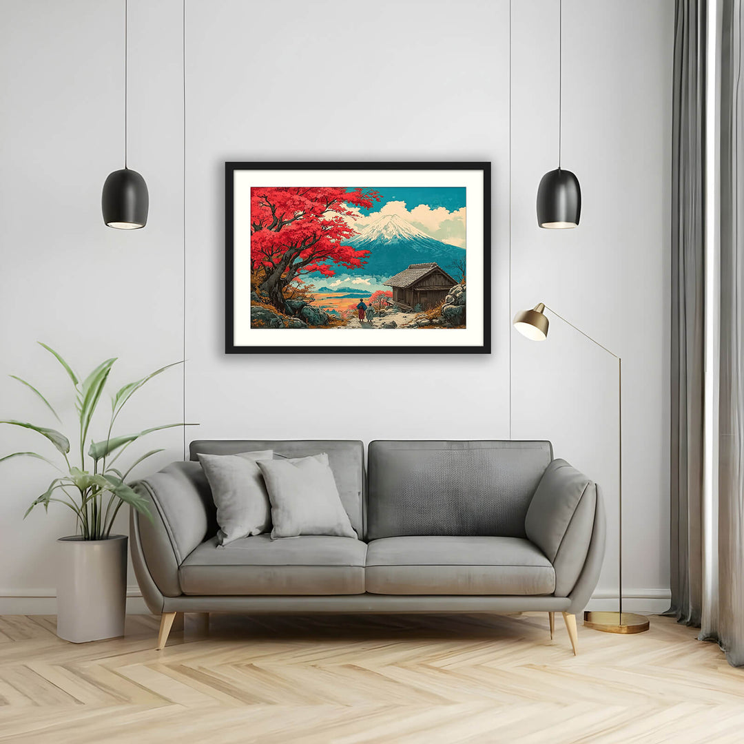 Japanese Mountain Scenery Art
