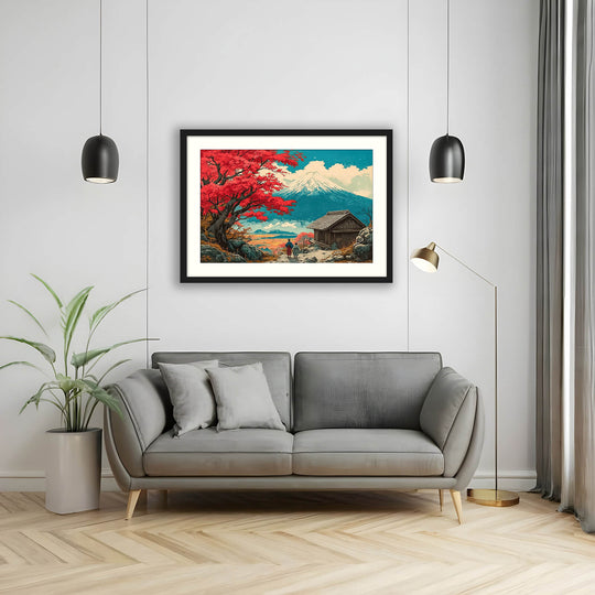 Japanese Mountain Scenery Art