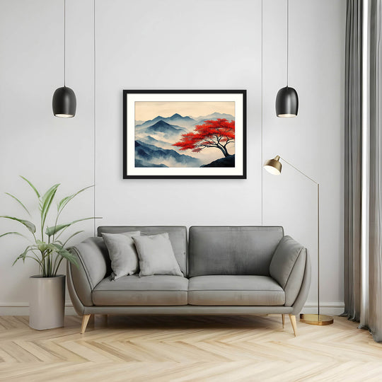 Red Maple Mountain Landscape