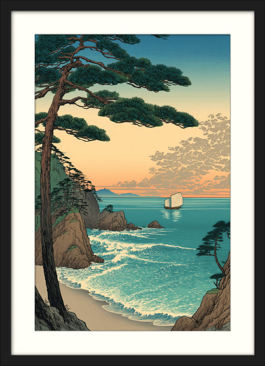Sunset Coastal Pines