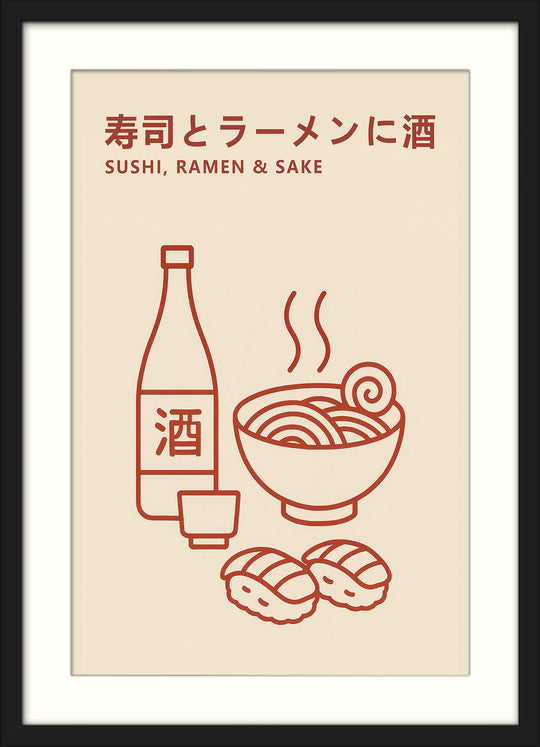 Minimalist Japanese Food Print