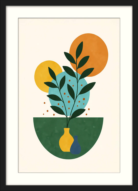 Abstract Plant Poster