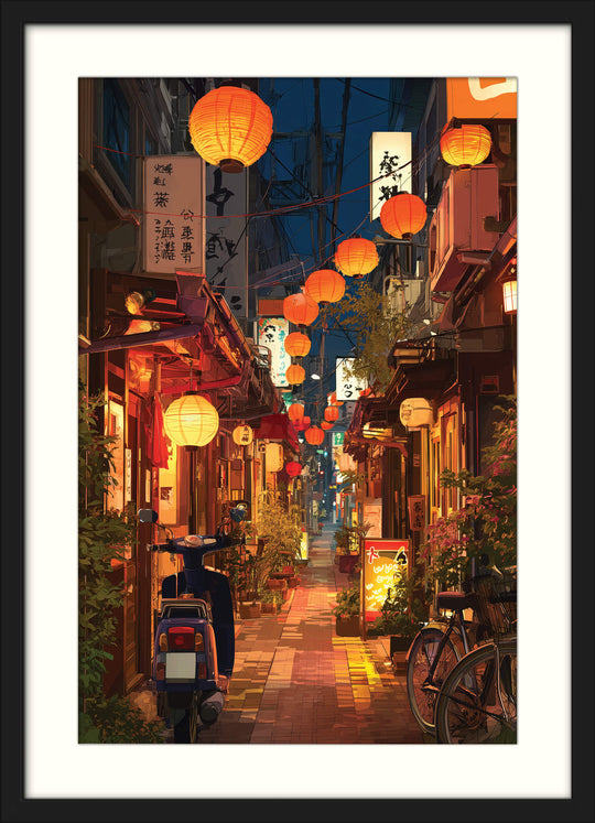 Lantern Alley at Night