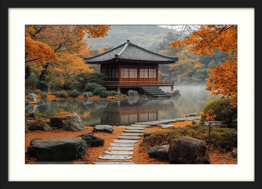 Japanese Garden Autumn Wall Art