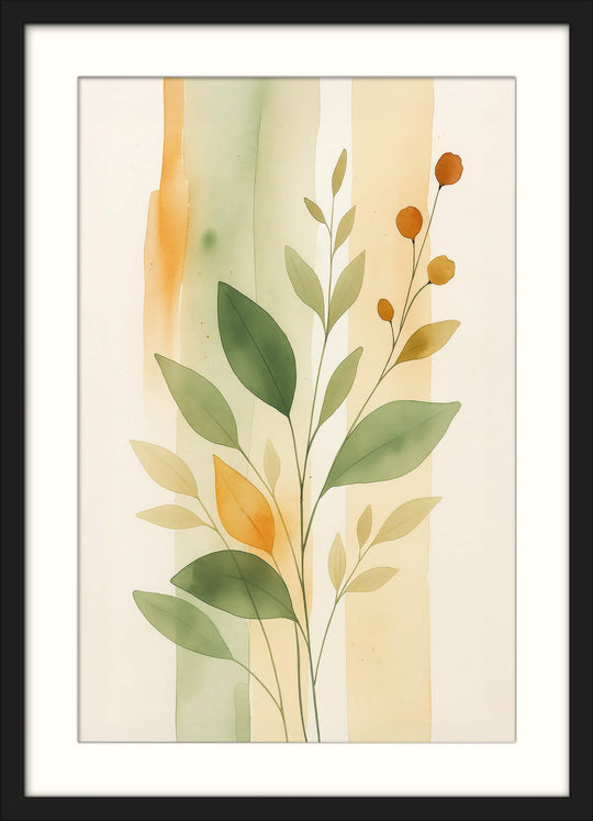 Watercolor Leaf Print