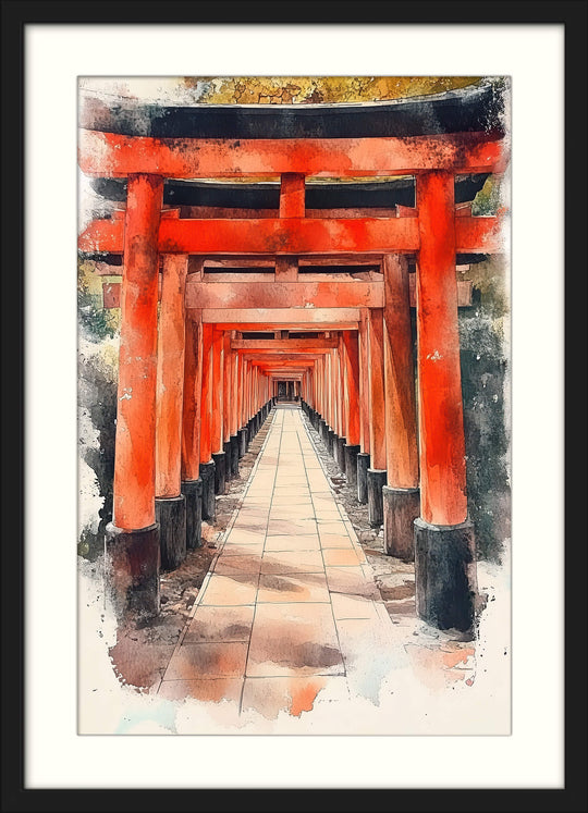 Japanese Torii Gate Wall Art Print