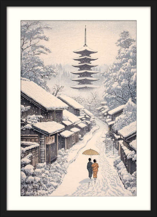 Old Village Snowfall