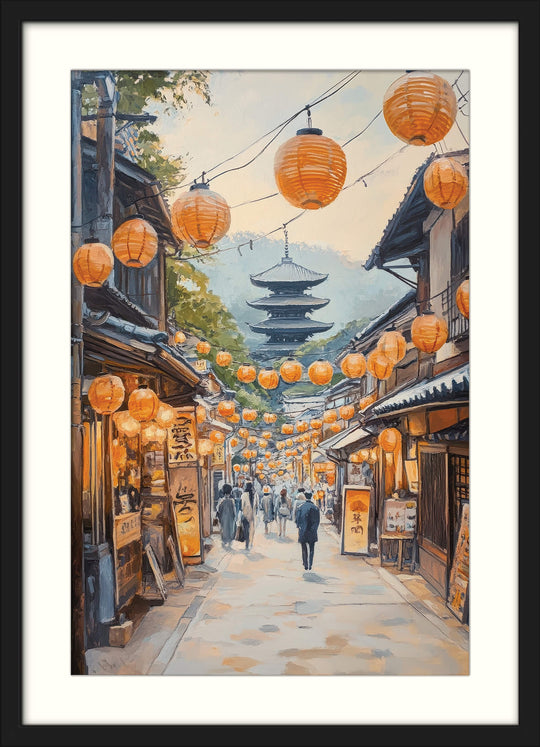 Pagoda Path with Lanterns