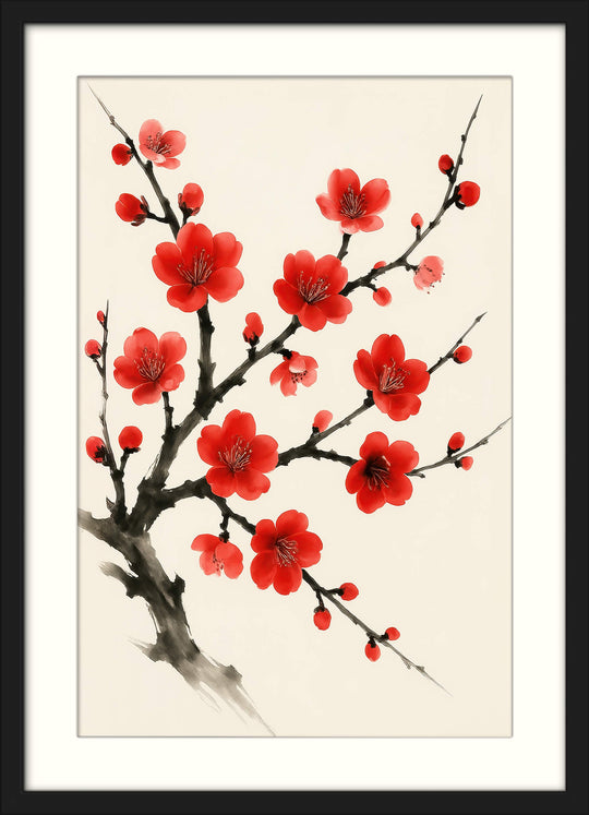 Sumi‑e Blossom Print