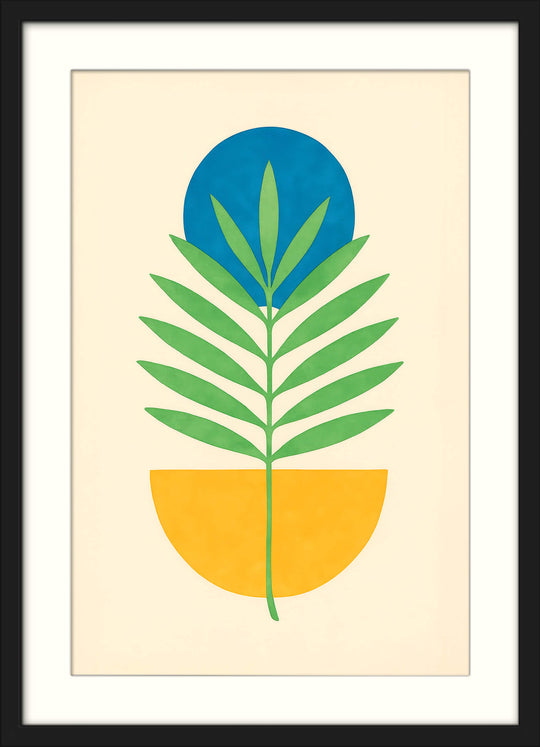 Abstract Botanical Japanese Art