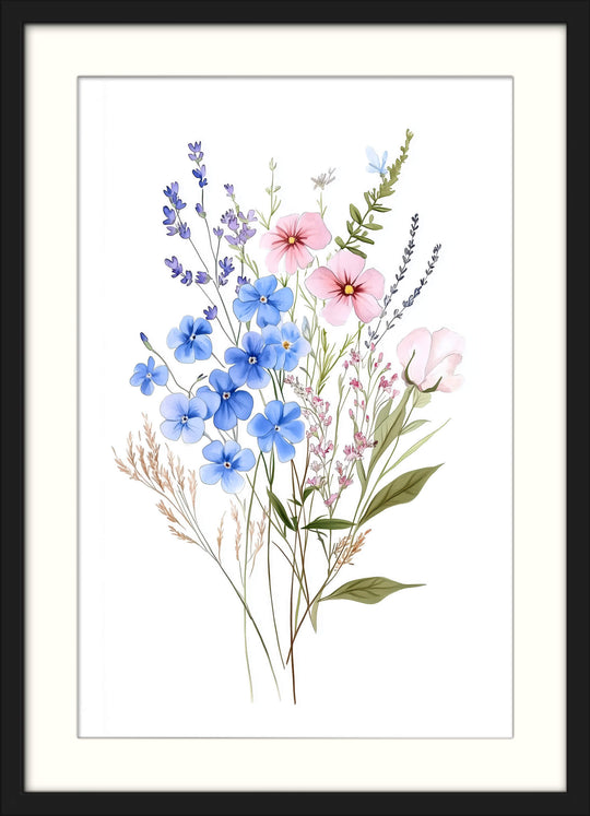 Botanical Flower Wall Art Print
