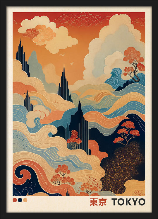 Abstract Japanese Landscape