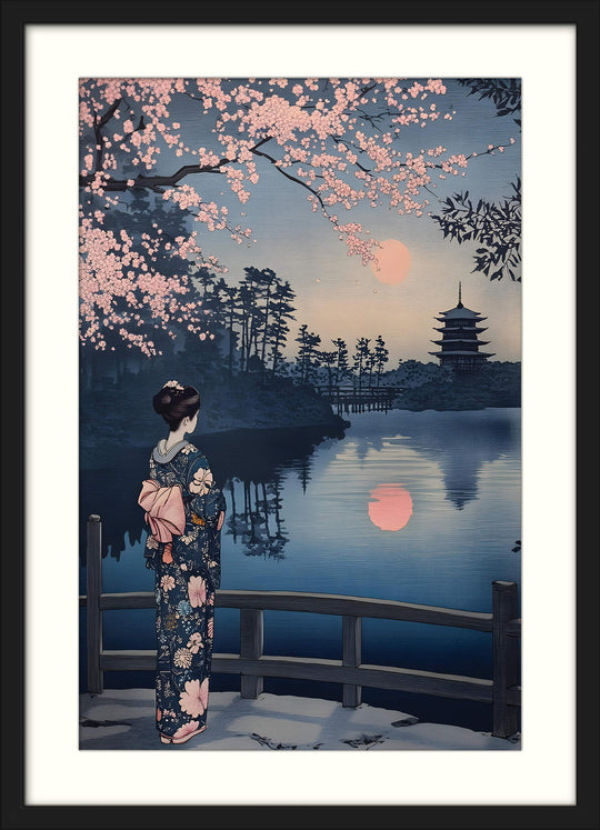 Geisha and Cherry Blossom