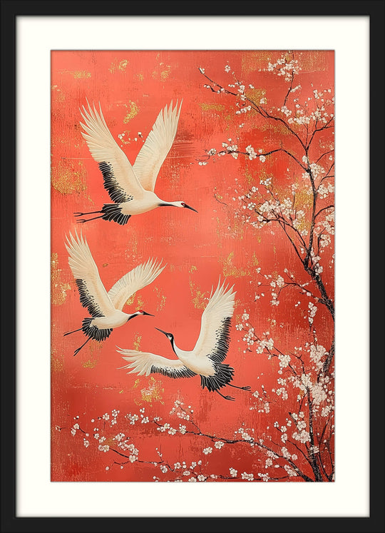 Japanese Crane Wall Art