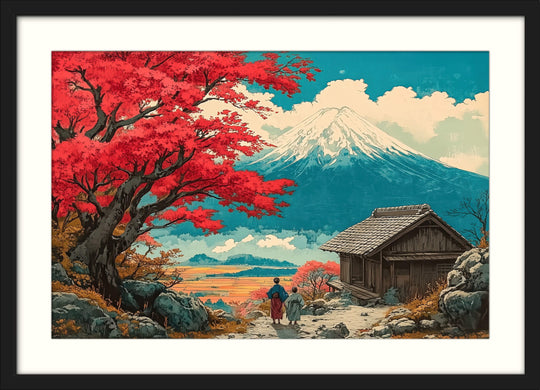 Japanese Mountain Scenery Art