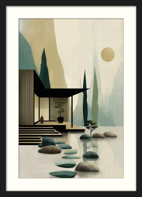Japanese Home with Garden