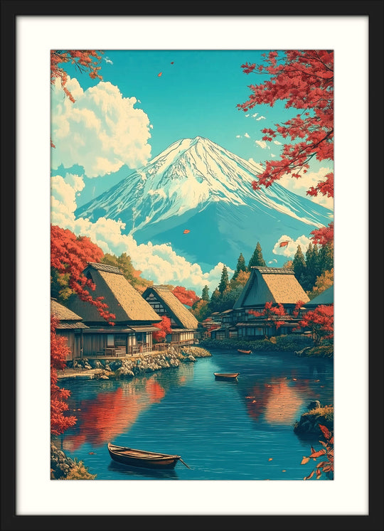 Japanese Lake Print