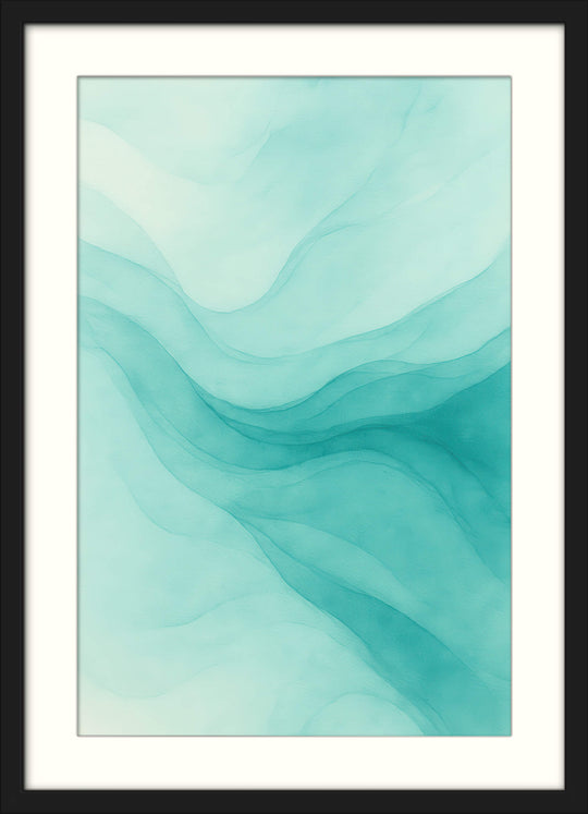 Blue Green Abstract Wall Art