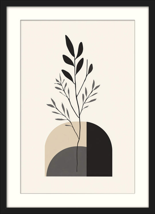 Japandi Botanical Print