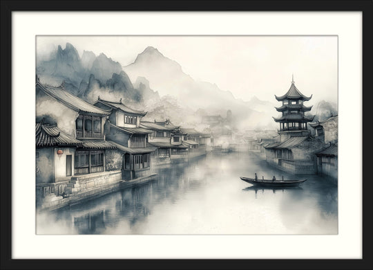 Misty Canal Town