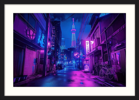 Cyberpunk Cityscape Print