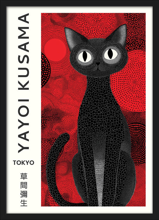 Yayoi Kusama Black Cat