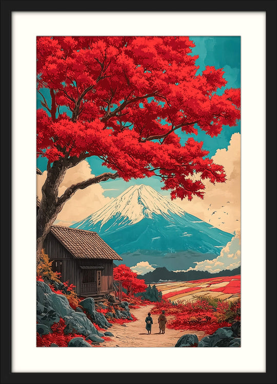 Japanese Autumn Landscape Print