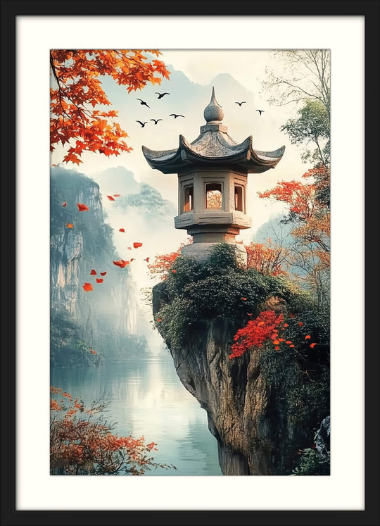 Autumn Japanese Temple Art