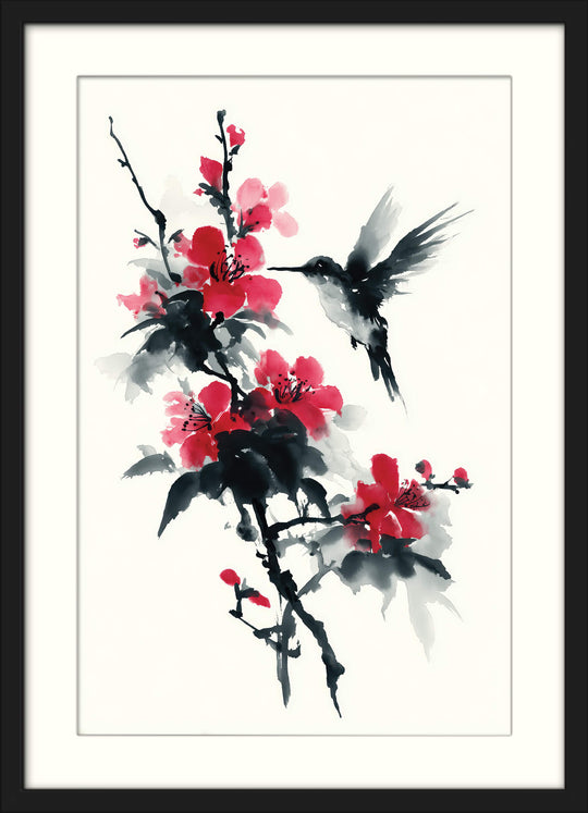 Hummingbird and Blossom