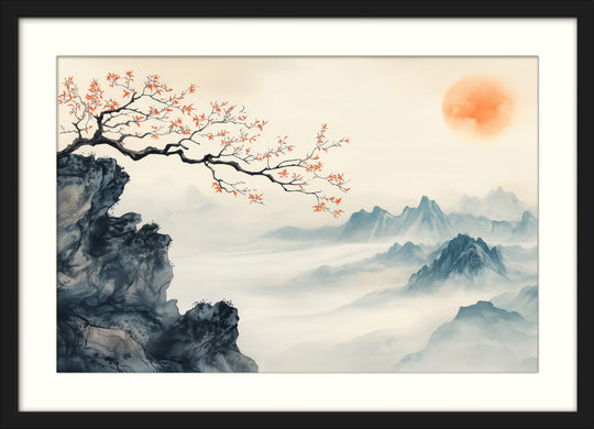 Misty Mountain Landscape