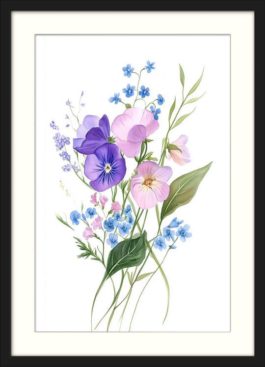 Pastel Flower Wall Print
