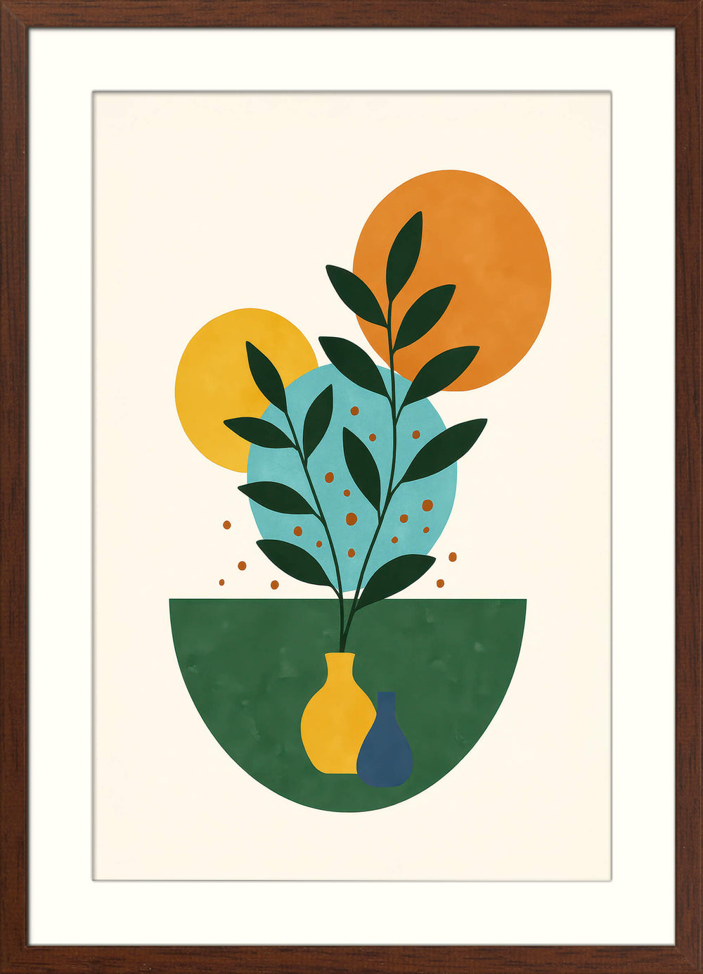Abstract Plant Poster