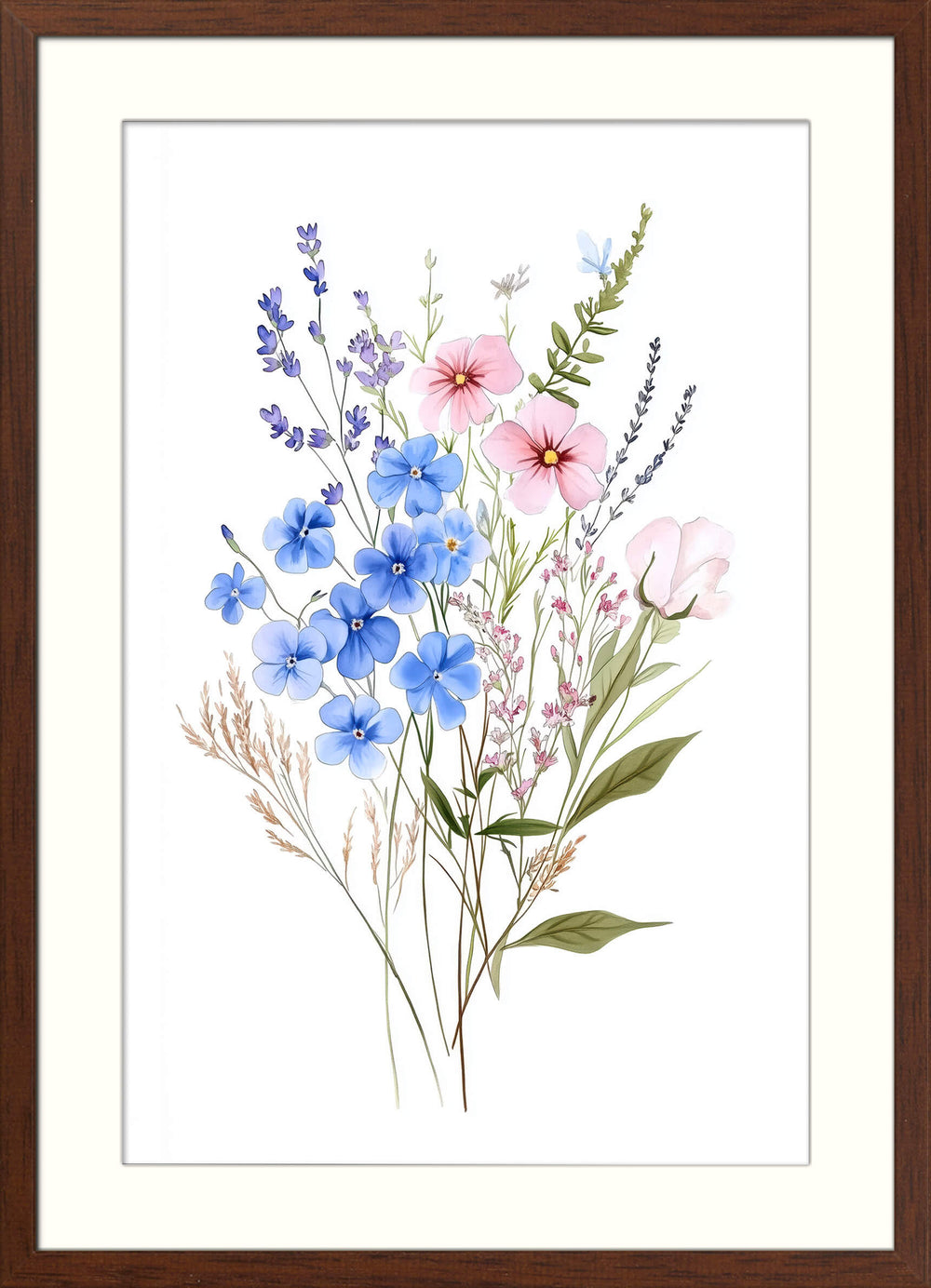Botanical Flower Wall Art Print