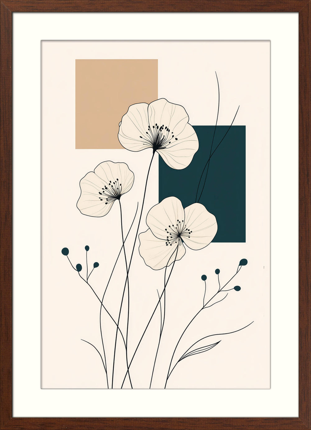 Minimalist Floral Line Art