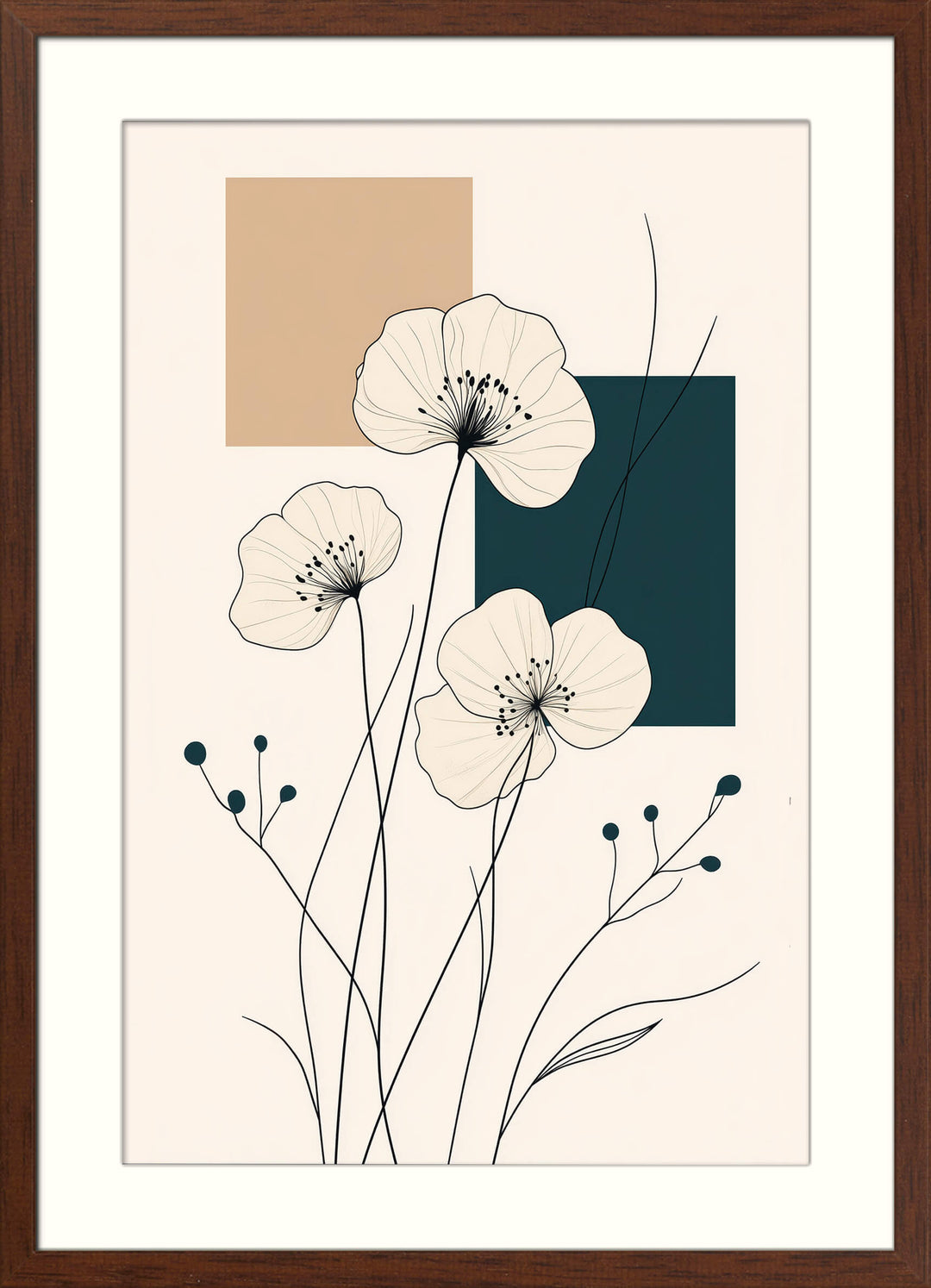 Minimalist Floral Line Art