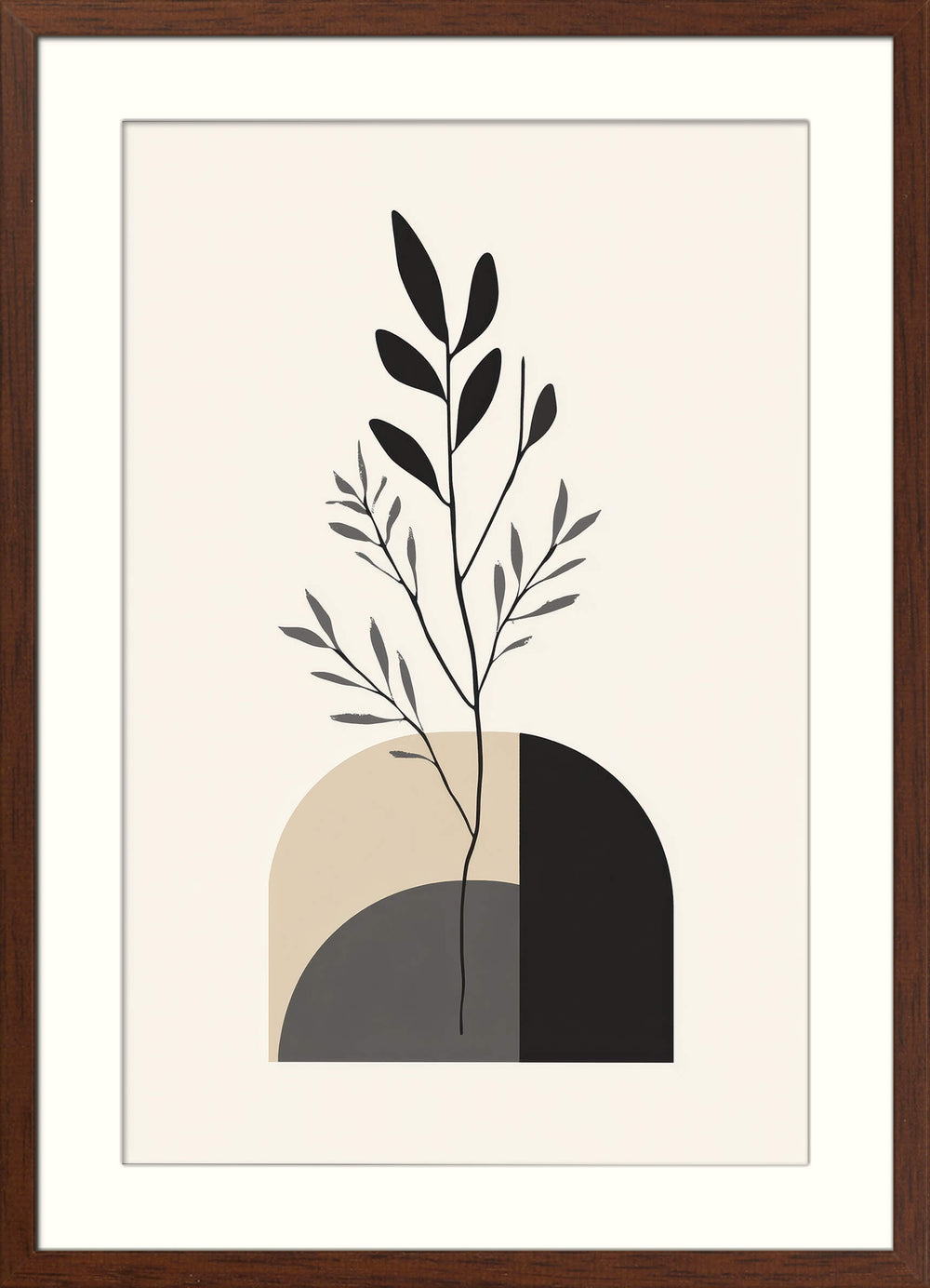 Japandi Botanical Print