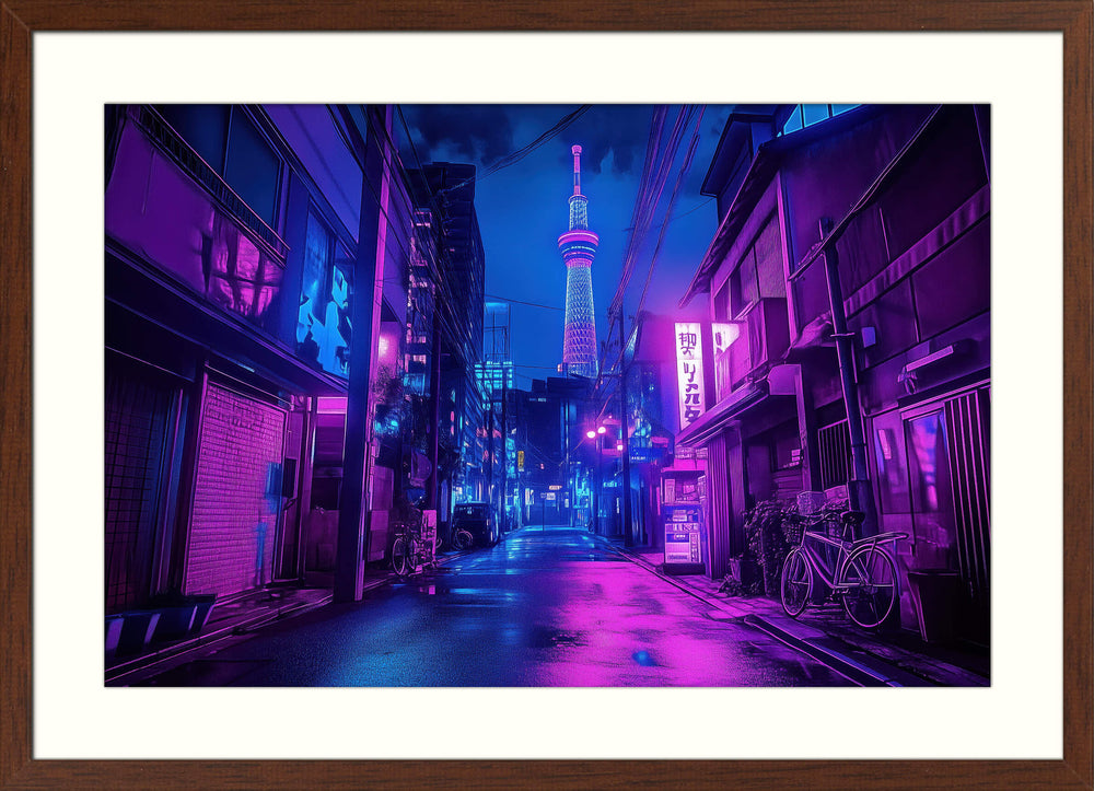 Cyberpunk Cityscape Print