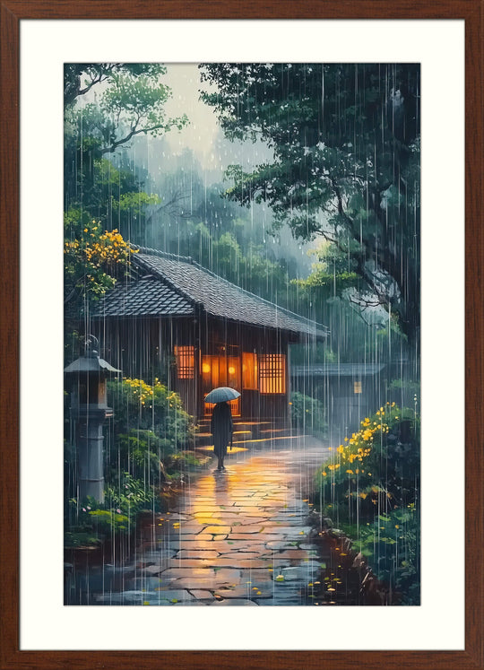 Japanese Rain Wall Art