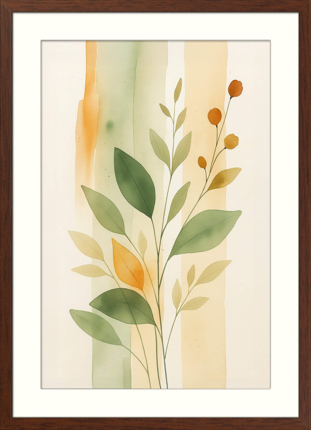 Watercolor Leaf Print