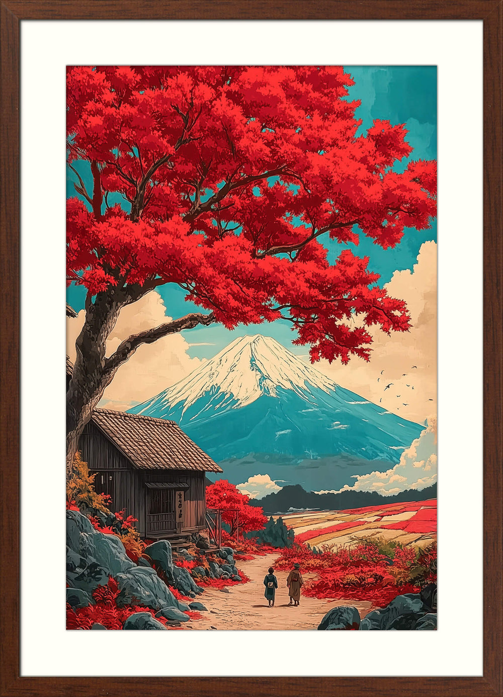 Japanese Autumn Landscape Print