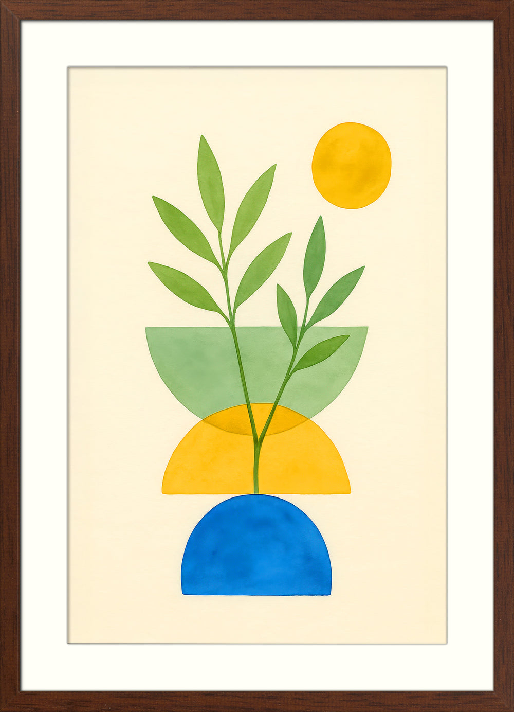 Geometric Botanical Wall Art