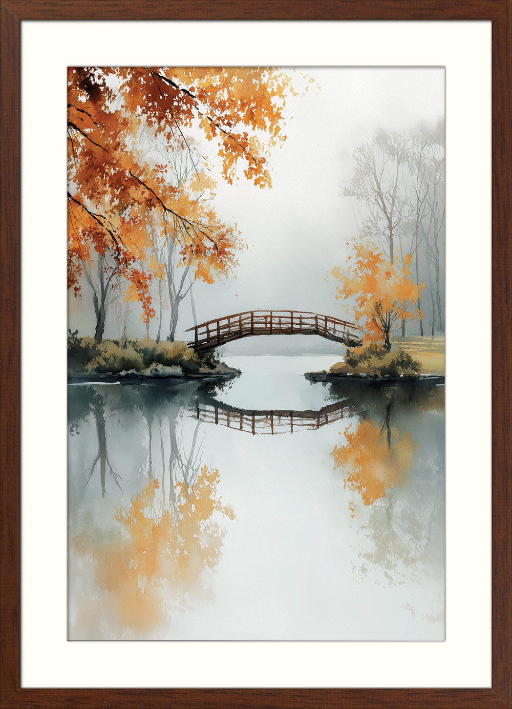 Autumn Bridge Reflections