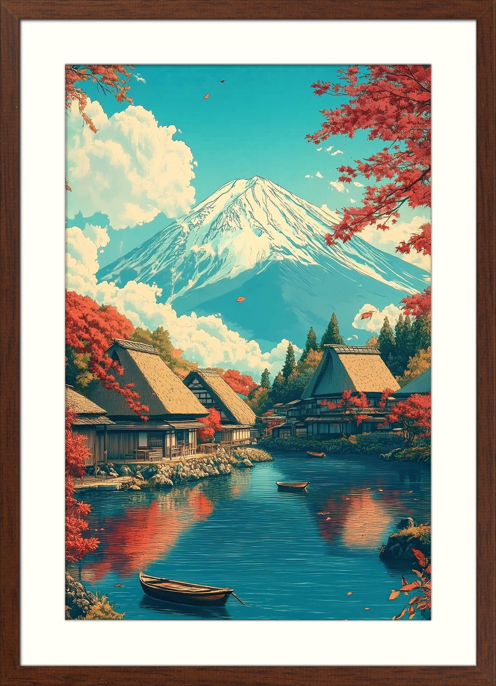 Japanese Lake Print