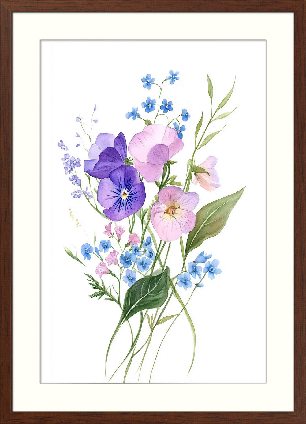 Pastel Flower Wall Print